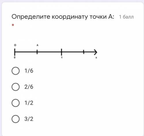 Определите координату точки А:​