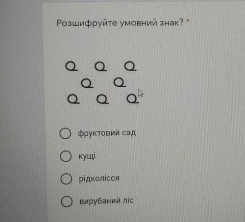 Розшифруйте умовний знак?
