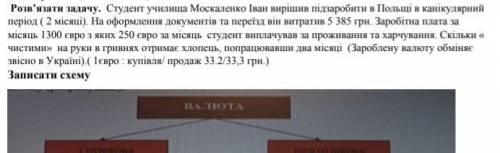 студент поїхав до Польщіна два місяці. оформлення документів та переїзд він витратив 5385грн. заробі