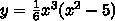 Провести полное исследование и построить график функции y= 1/6*x^3*(x^2-5) Точки перегиба найти обяз