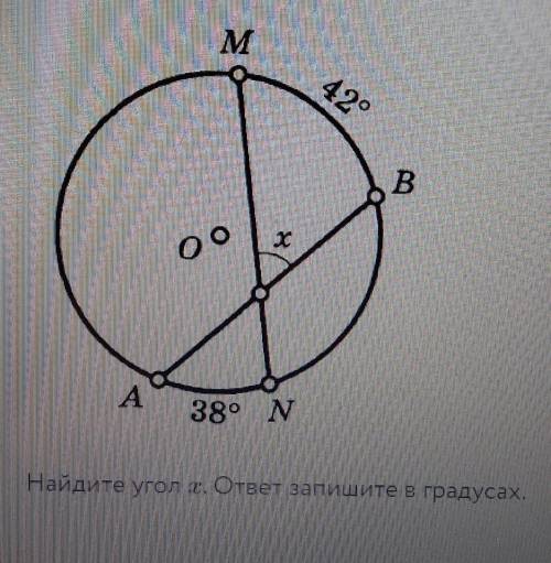 Найдите угол х. ответ запишите в градусах​