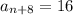 a_{n+8} = 16