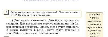 сравните ланные группы предложении чем они отличаются определите вид сказцмых