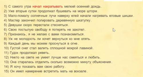 Определить ПГС просте глагольное сказуемое