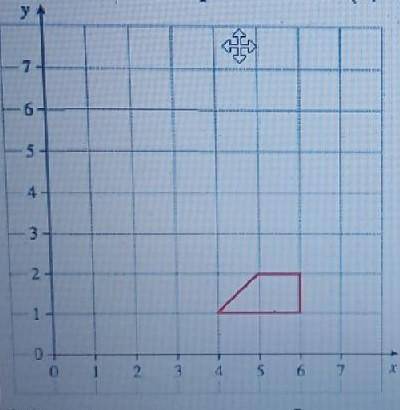По рисунку нарисовать образ трапеции полученный с гомотетии с центром в точке (6; 0) и коэффициентом