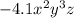 - 4.1 {x}^{2} {y}^{3}z