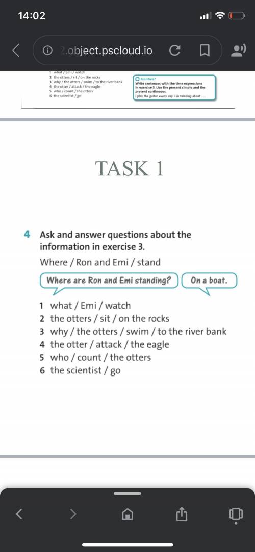 Ask and answer questions about the information in exercise 3.