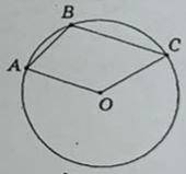 Угол AOC = 100° Найдите угол ABC (прилагается рисунок)