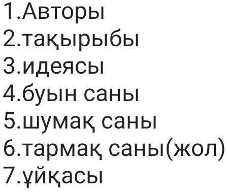 Мен жазбаймын өлеңді ермек үшін деген өлеңге қатысты. берем​