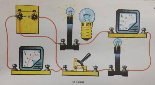 с физикой! Рисунок прикреплён.Задание:Начертите принципиальную схему электрической цепи, изображённо