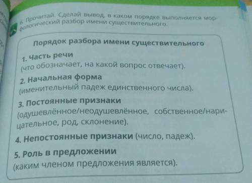 6. (одушевлённое/неодушевлённое, собственное/нари-цательное, род, склонение).прочитай, сделай, мед,