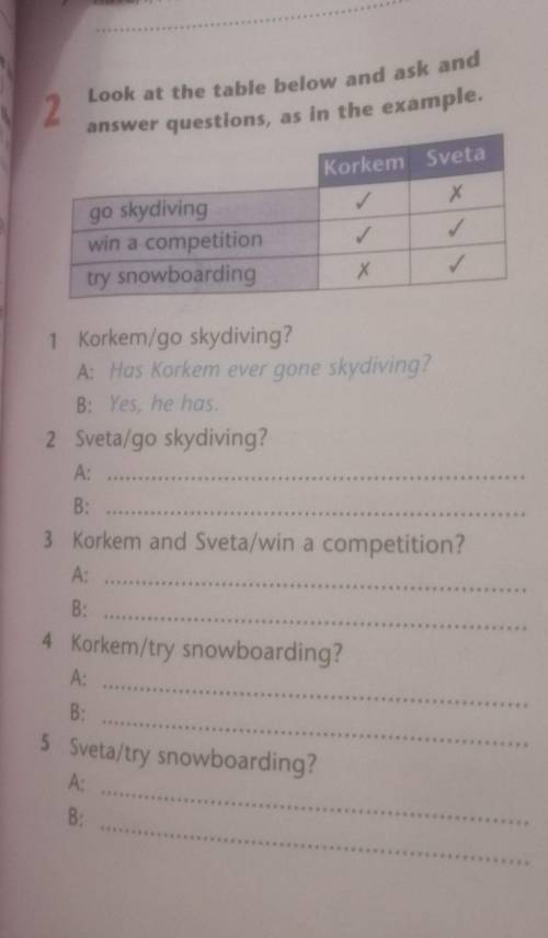 Korkem Sveta ✓Xgo skydivingwin a competitiontry snowboardingx✓1 Korkem/go skydiving?A: Has Korkem ev