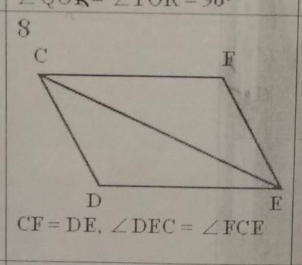 Докажите что треугольники CDE и CFE равны​