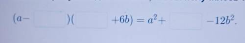 Вставьте пропущенные одночленыЗамени пропуски одночленами, чтобы получилось тождество: ​