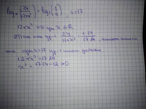 Имеет ли значение это уравнение при a=17? (блокирую тех, кто просто забирает без ответа)