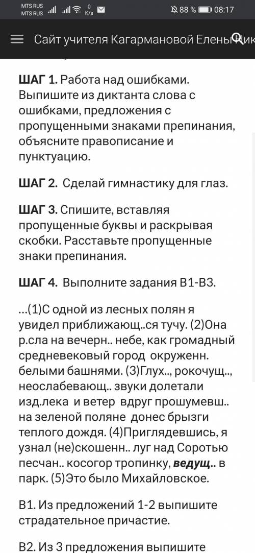 РАБОТА НАД ОШИБКАМИ 7 КЛАСС С полным решением!написать почему поставили запятую а задания с B 1 B2 B