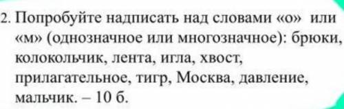 Какие слова относятся к однозначным или многозначным?​