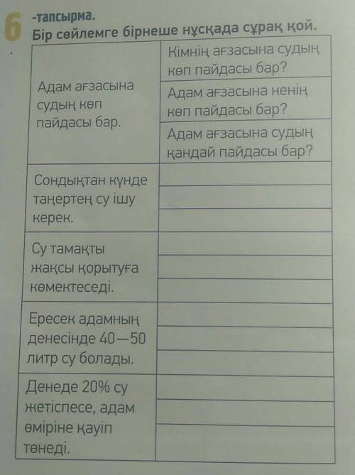 казахский, 102 страница 6 упражнение, фотка выше или ниже​