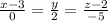 \frac{x-3}{0} =\frac{y}{2}=\frac{z-2}{-5}