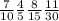 \frac{7}{10} \frac{4}{5} \frac{8}{15} \frac{11}{30}