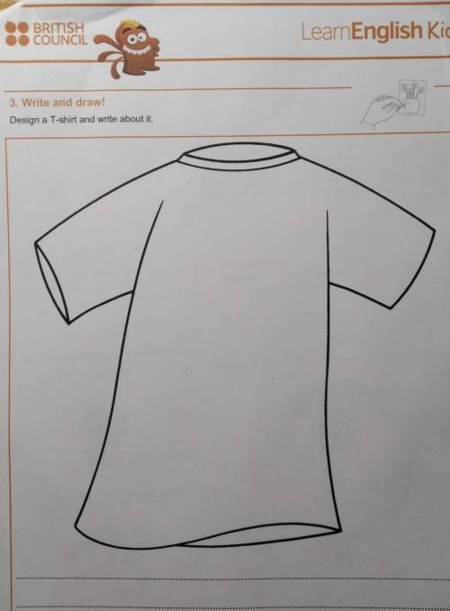 Desing a T-shirt and write about it​