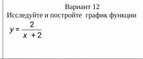 Исследуйте и постройте графикy=2/x+2