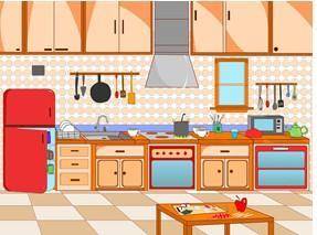 СДЕЛАЙТЕ СКРИН КУХНИ,ПРЕДЛОГОВ ЕСТЬ ЖДУ This is my kitchen. There are wall cupboards (1) the kitchen