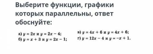 Выберите функции,графики, которые ответ обоснуйте​