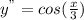 y^{"}=cos(\frac{x}{3})