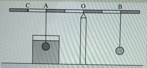 До стержня, маса якого m = 2 кг, у точках А і В на нитках підвішено алюмінієву кулю, маса якої mА =