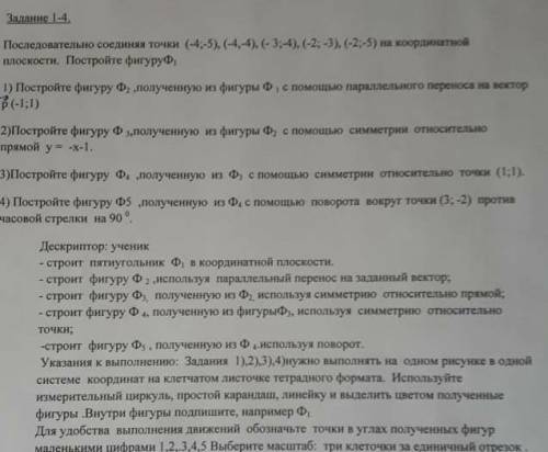 Последовательно соединяя точки (-4;-5), (4-4), (-3;-4), (-2;-3), (-2; 5) на координатной плоскости.