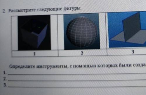 Рассмотрите фигуры. с таких инструментов они были созданы. 3d дизайнеры