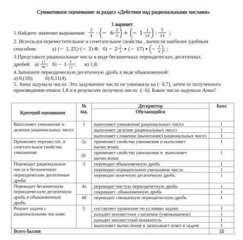 Указание к решению сор: N1.пример решить отдельно по действиям 1),2),3)N2.решить удобным, рацион. пу