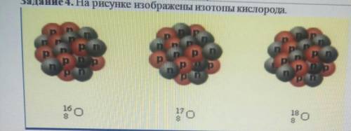 Задание 4. На рисунке изображены изотопы кислорода. n ppnnpррn1701301603(а) Установите, в чём заключ