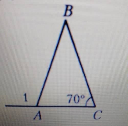 Дано: AB = BC, ZC = 70°.Найти