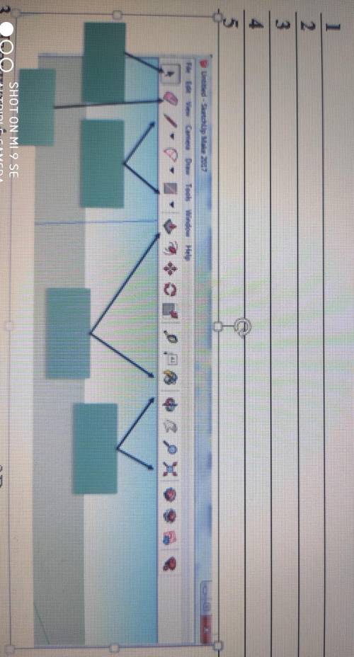 внимательно Посмотрите на картинку введите название стандартных инструментов SkerchUp главного окна​