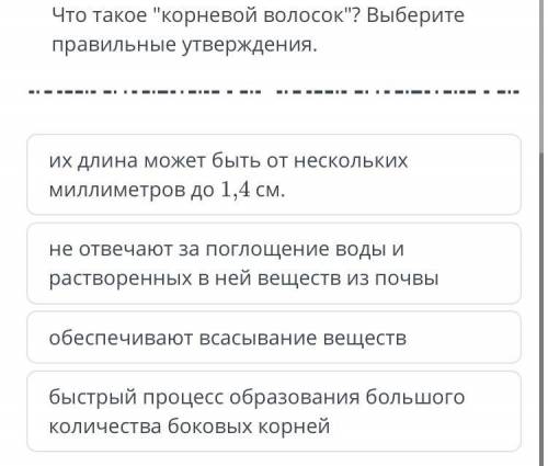 Что такое корневой волос? Выберите правильные утверждения. их длина может составлять от нескольких м