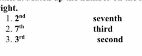 Таск/2Сопоставьте число слева со словами справа.​