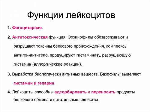 Определите и опишите состав крови и заполните таблицу