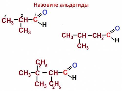 Нужно назвать альдегиды. Выручайте, горю по времени.