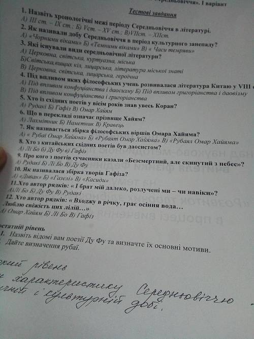 Контрольна до ть тільки тести