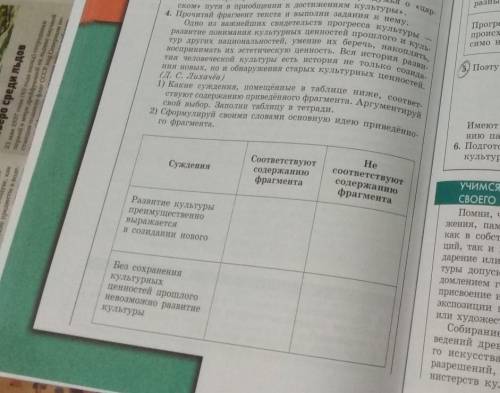 Прочитай фрагмент текста и выполни Одно из важнейших свидетельств прогресса культуры развитие понима