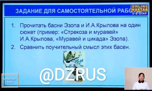 2. Сравнить поучительный смысл басен Стрекоза и муравей И.А.Крылова, Муравей и цикада Эзопа