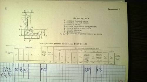 Решить задачу по технической механике. швеллер и уголок.