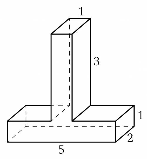 Рассмотри объёмное тело, изображённое на рисунке: Запиши количество параллелепипедов, из которых оно