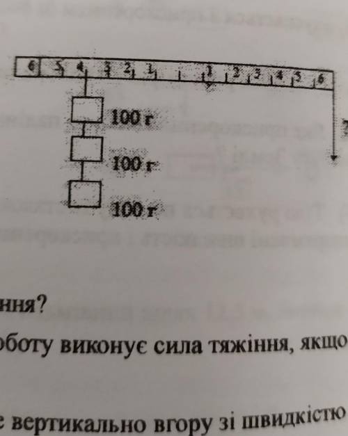 вантаж якої маси треба взяти, щоб підвісивши до правого плеча важеля в точці проти цифри 6, привести