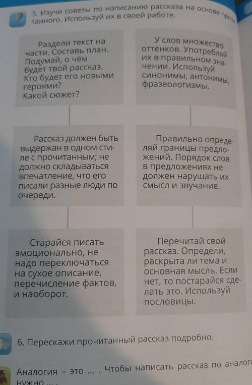 Составь свои рассказ.Используя советы из номера 5 и по аналогии.По тексту Землекоп​