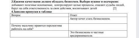 Какими качествами должен обладать бизнесмен.Выбери нужноеи подчеркни​