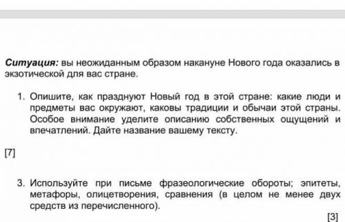 ситуация вы неожиданным образом накануне Нового года оказались в экзотической для вас стороне Опишит