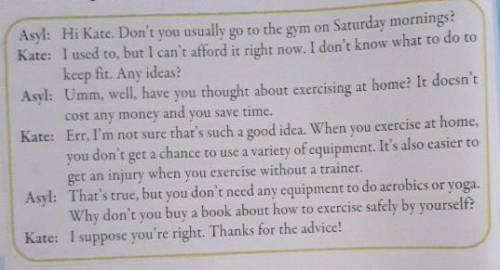 Listen and repeat. • I don't know what to do to keep fit. Any ideas? • Have you thought about exerci